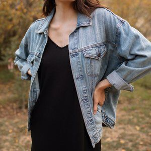 Carley Jean Los Angeles Hunter Jean Jacket Size Large